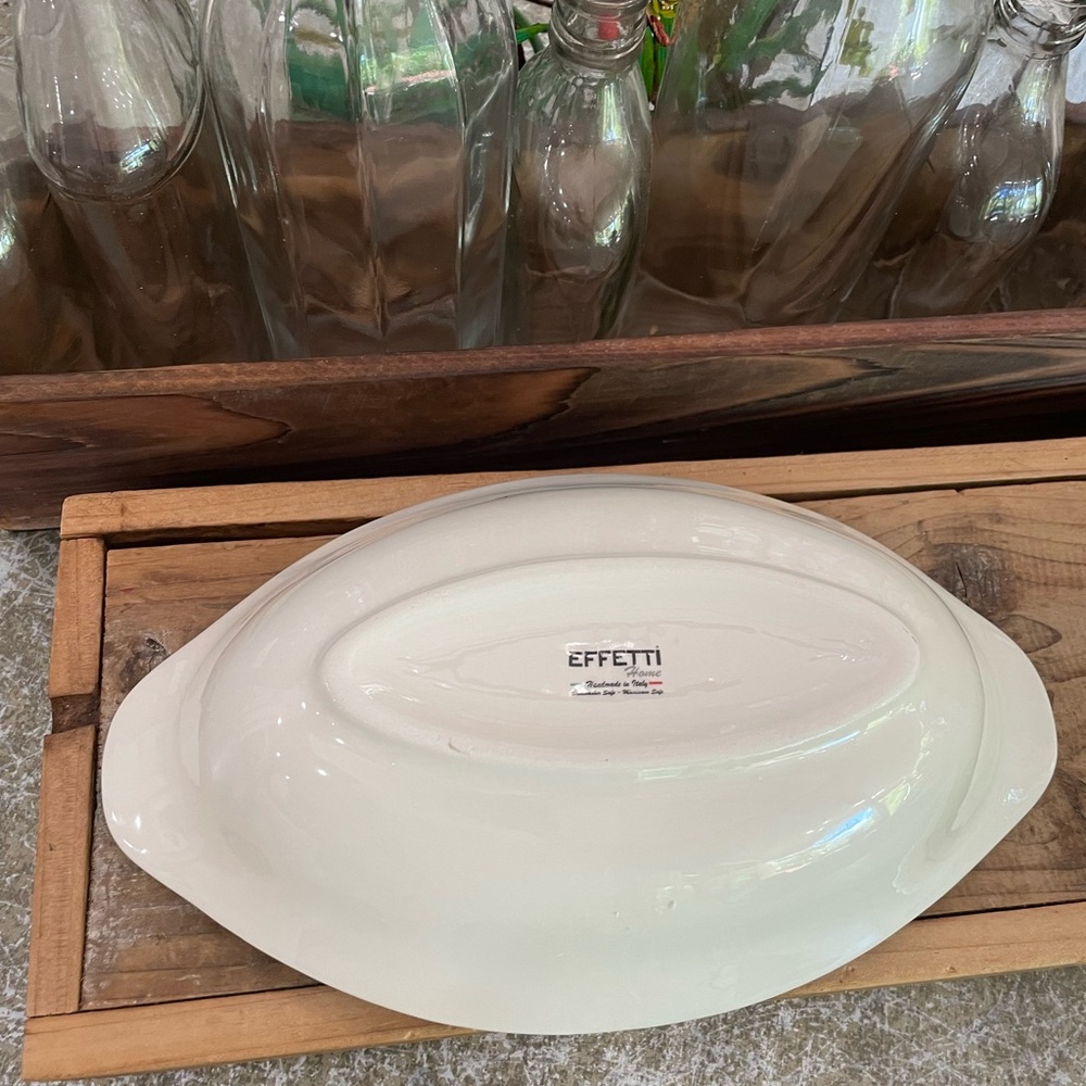 EFFETTI OBLONG ITALY PASTA VEGETABLE SERVING BOWL
“LE AROMATICHE” - Picture 7 of 7